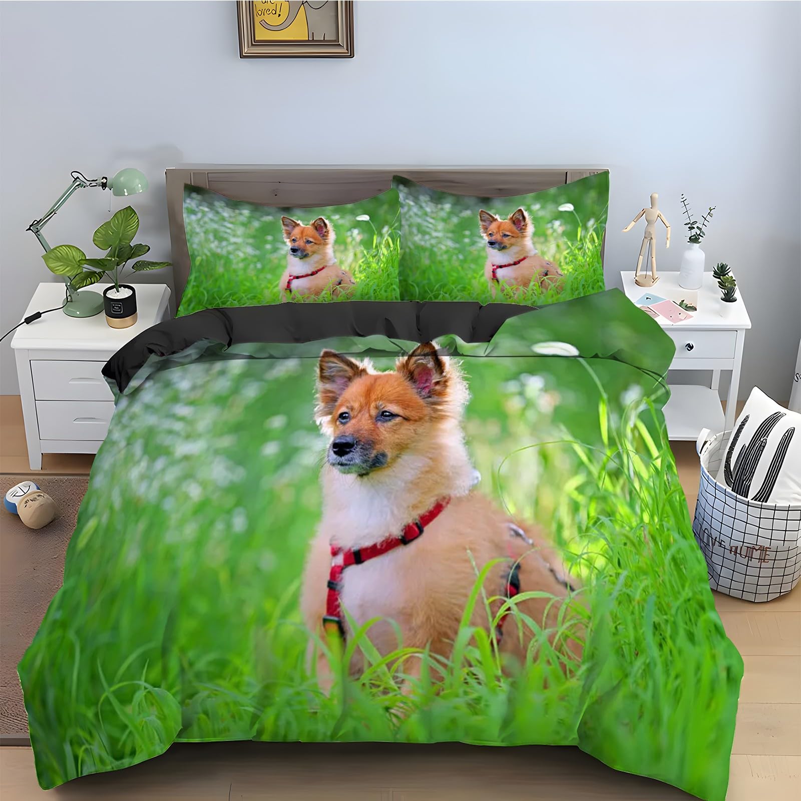 Parure de lit chiot 90x190 ensemble de literie animal à offrir pour enfant