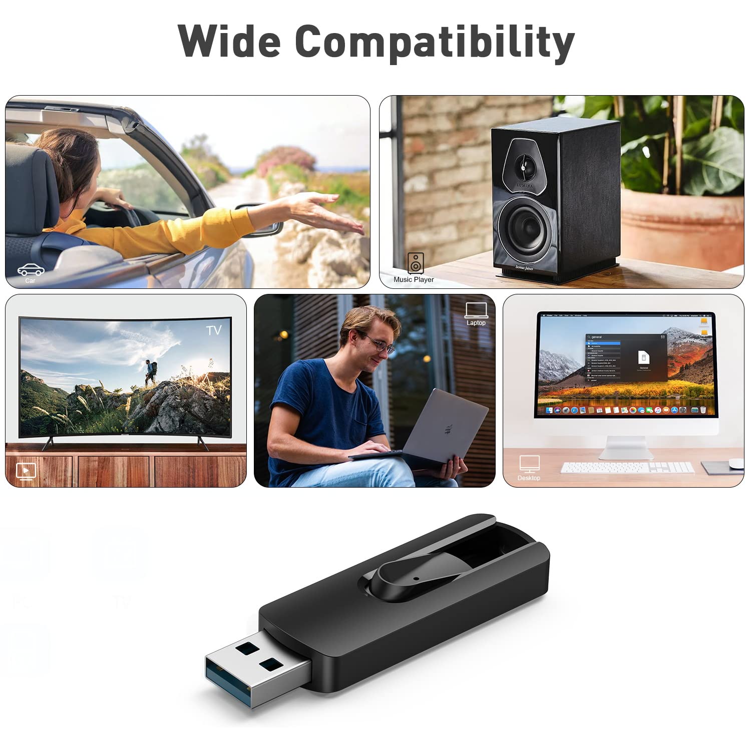 RAOYI Confezione da 10 chiavette USB 3.0 da 64 GB, retrattili, per archiviazione dati, per PC Mac (64G, 10 colori misti)