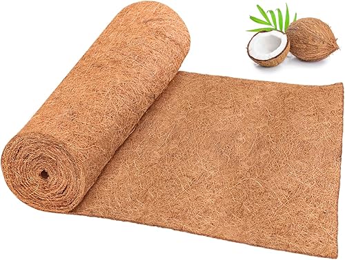 Riare 1 paquete de tapetes antideslizantes de 16 x 118 pulgadas para hielo y nieve impermeable para exteriores de fibra de coco antideslizante para