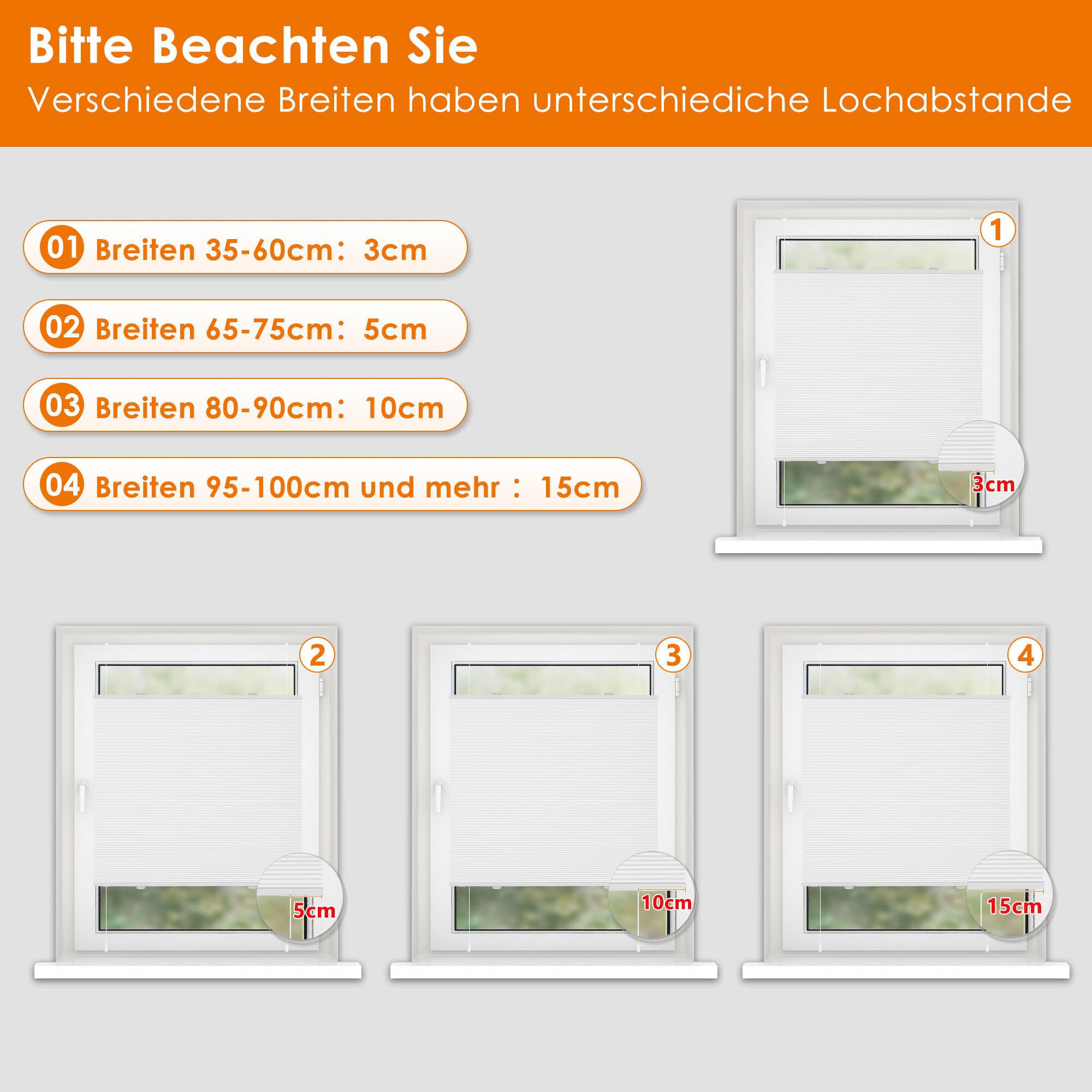 HOMEDEMO Wabenplissee Plissee ohne Bohren Klemmfix Verdunklung Thermo Zweifarbig Weiß 90 x 220cm(BxH) Faltrollo 100% Blickdicht, Sonnenschutz & Schallschutz Faltrollo für Fenster & Tür