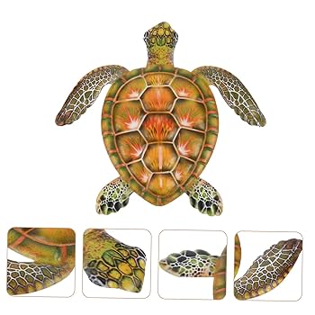 Amazon.co.jp: 1個 亀の壁掛け ウミガメの壁アート 海の装飾
