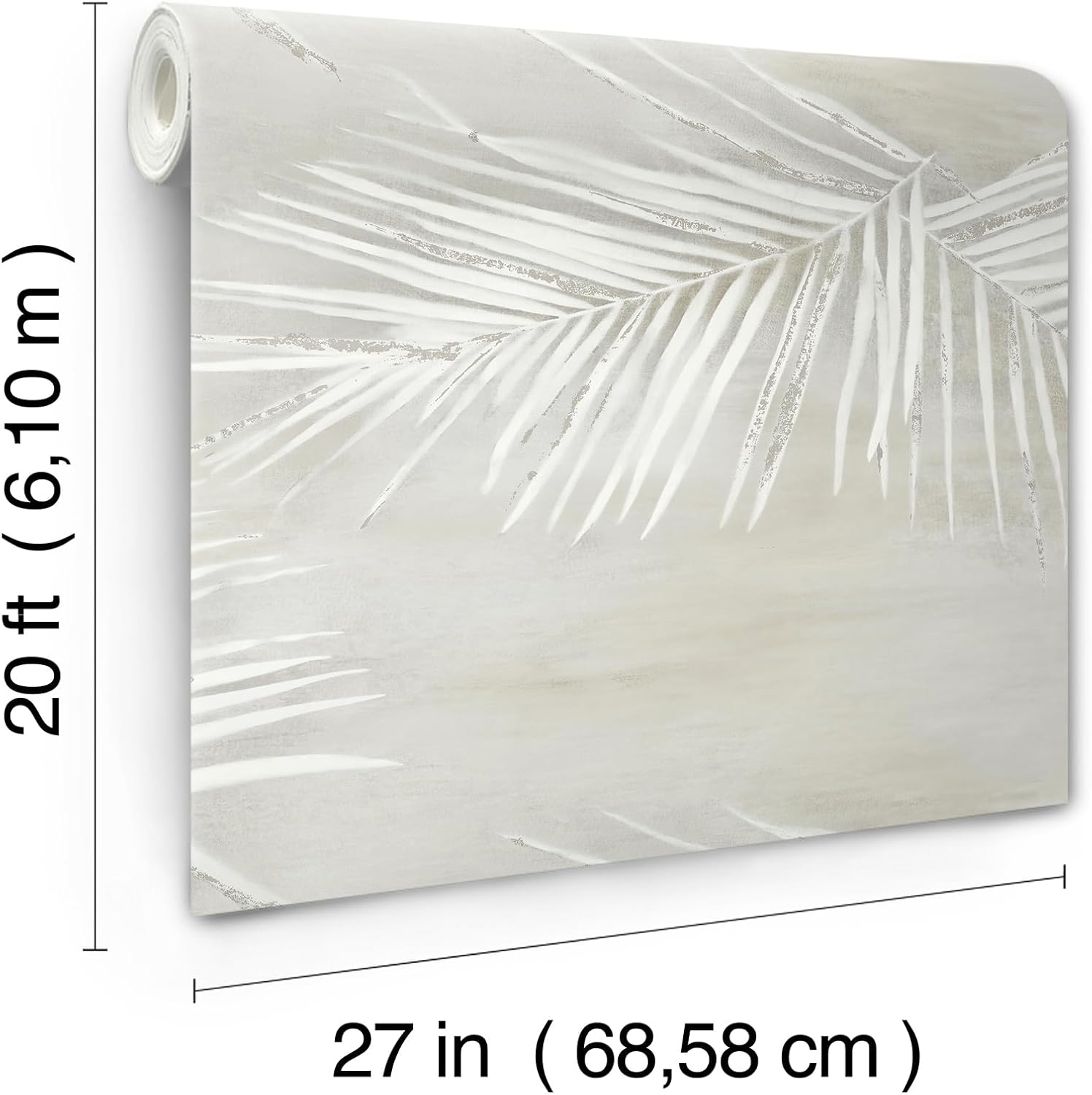 York Wallcoverings Aviva Stanoff Endless Summer Grey Premium Peel and Stick Wallpaper, PSW1556RL