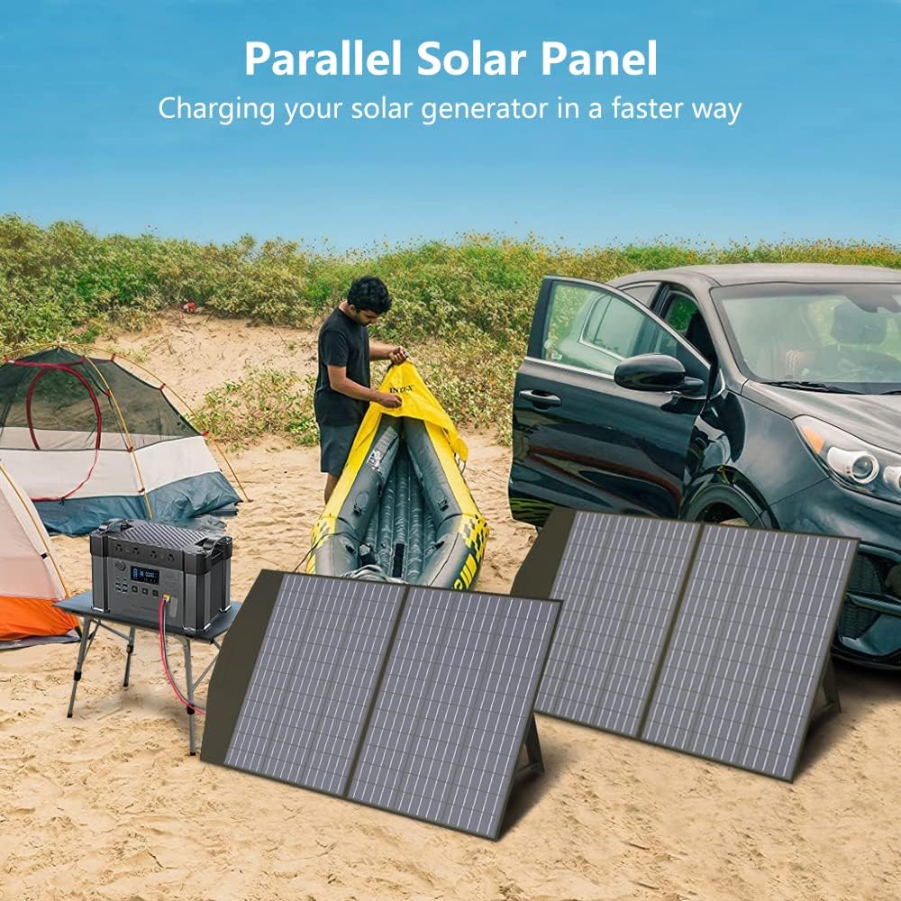 ALLPOWERS 2000W Portable Solar Power Station with Foldable Panels
