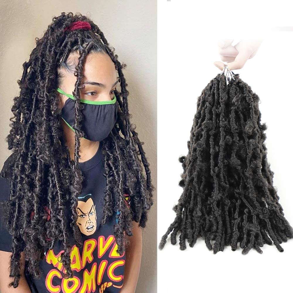 Buy ZRQ Butterfly locs Crochet Hair 18 inch Distressed Locs Crochet