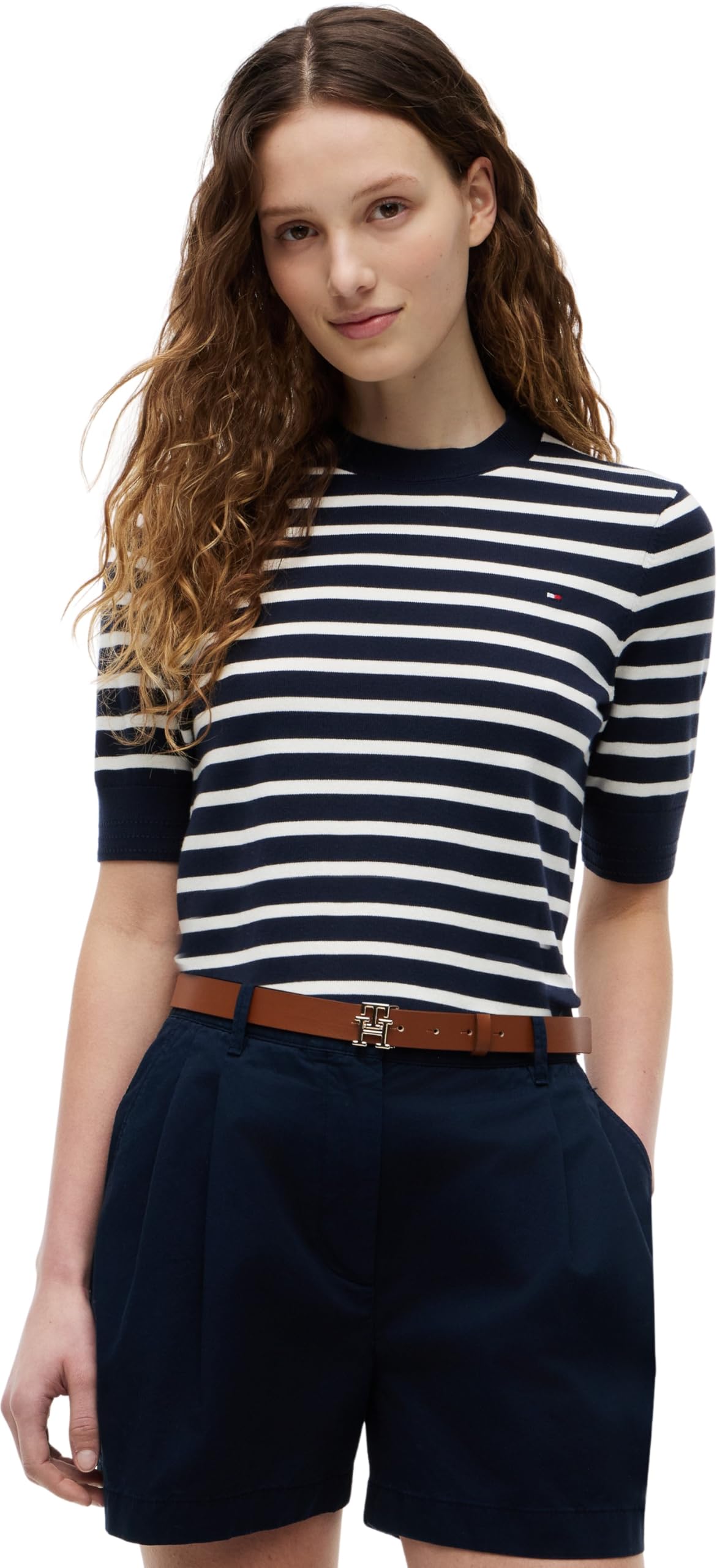 Tommy Hilfiger CO Jersey FINE GG C-NK SS SWT