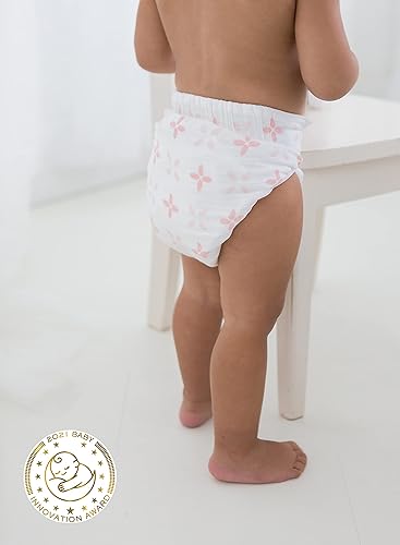 Miniatura 5 de SmartNappy - Funda híbrida de muselina de algodón de Amazing Baby, NextGen de tela híbrida + 1 inserto reutilizable de triple pliegue + 1 refuerzo