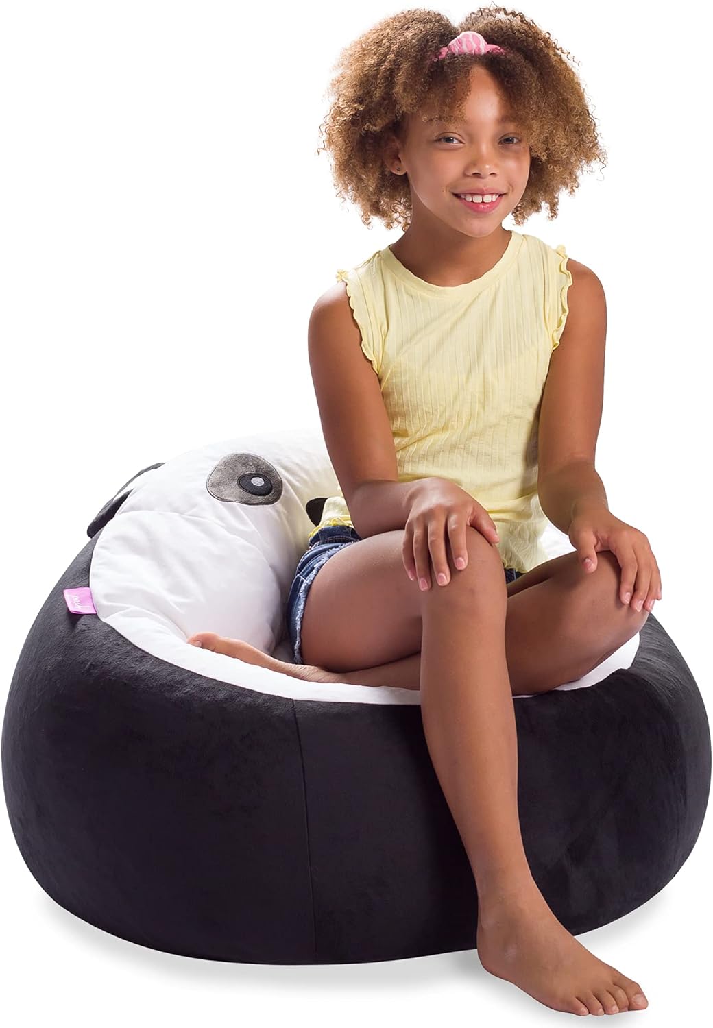 Get Discount Offer Posh Creations Cute Soft and Comfy Bean Bag Chair for Kids, Animal - Panda
