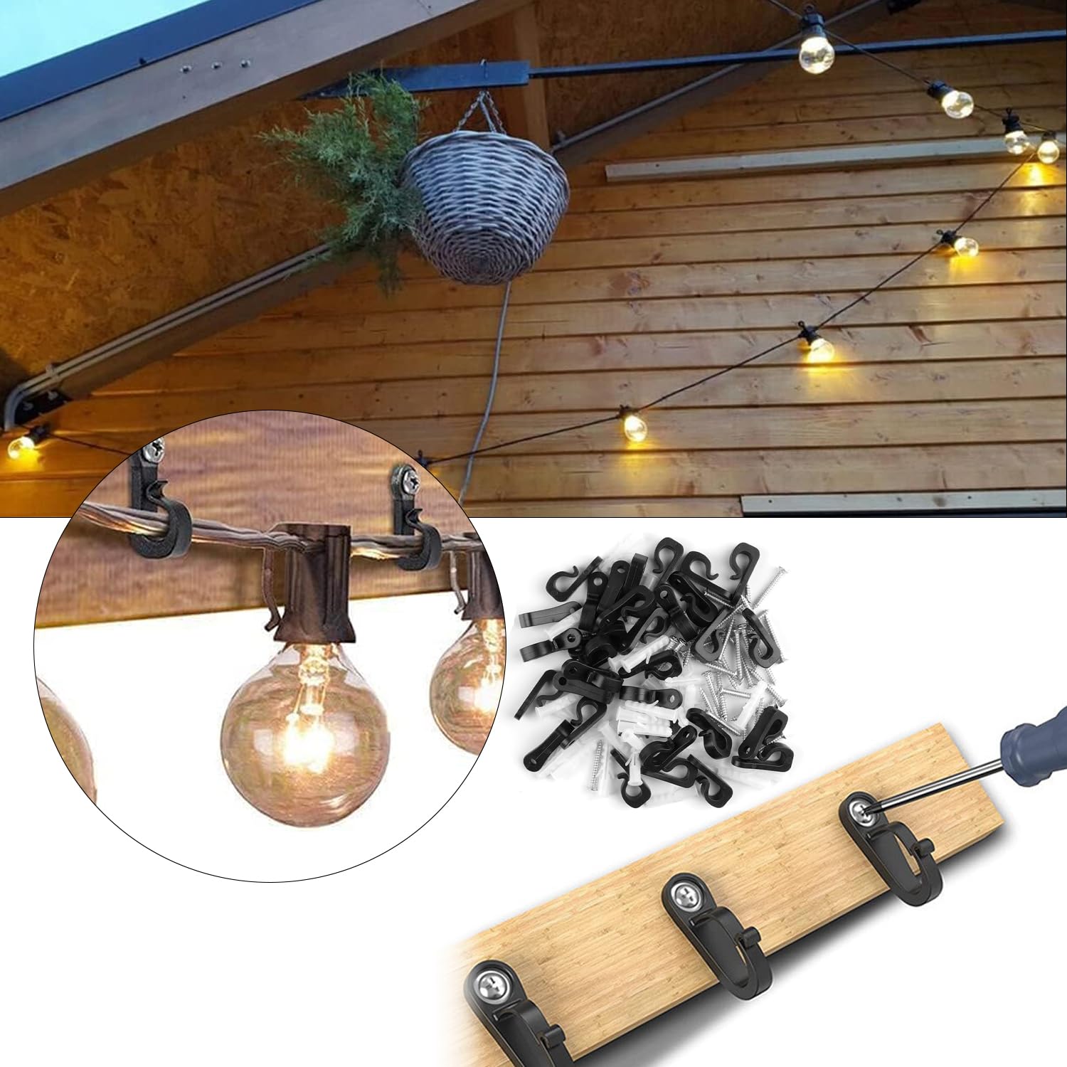 VEKXAR 30PCS Outdoor Light Hooks - Image 4