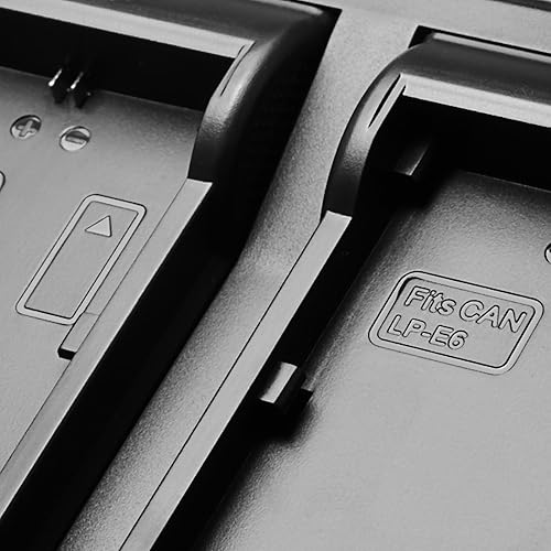 Miniatura 5 de SR LP-E6 LP-E6N - Cargador digital de doble canal con pantalla LCD para cámara Canon EOS 5D 5DS 5DS R 6D 7D 7DS 60D 60D 70D Batería LP-E6, Cargador