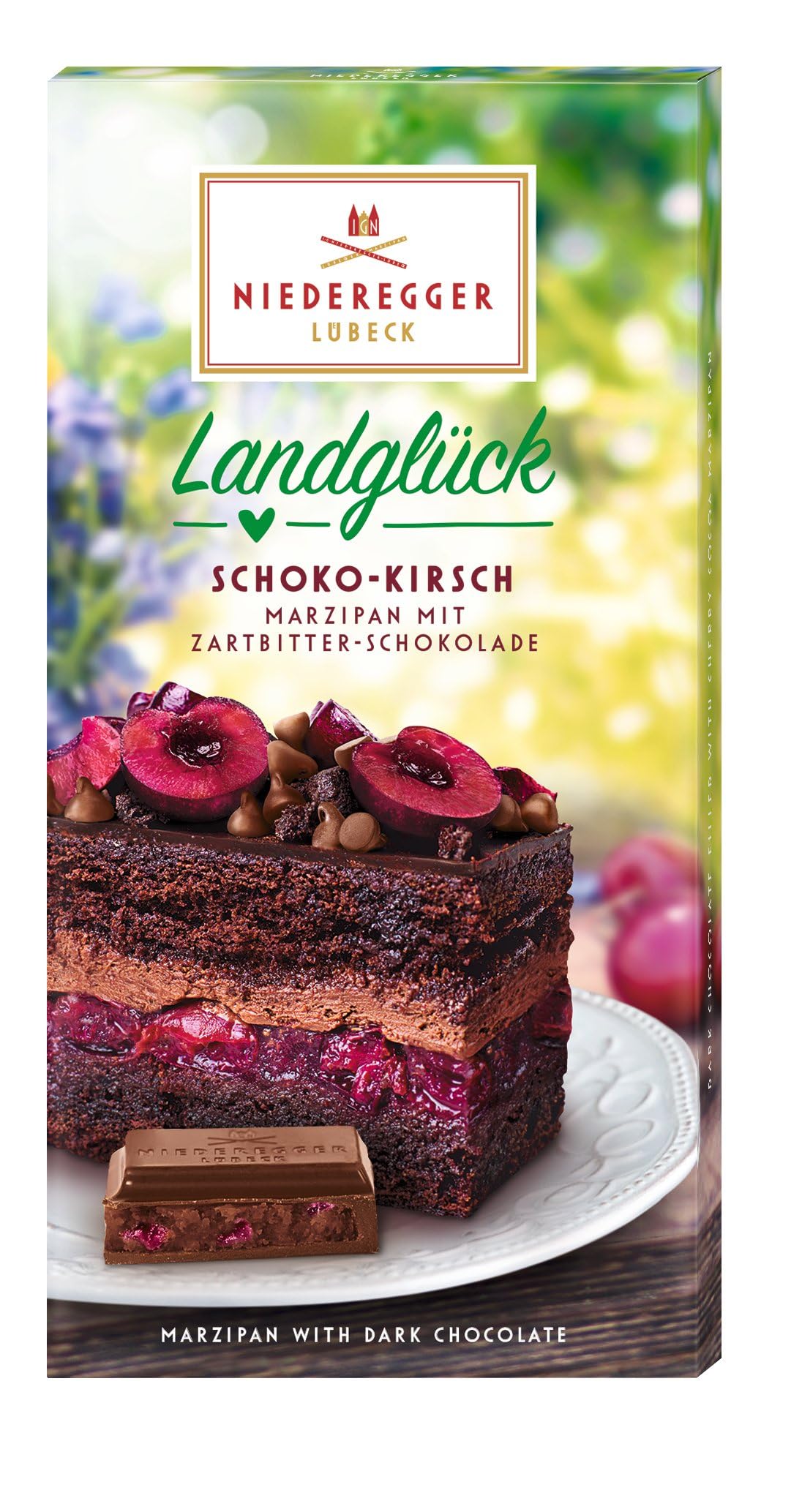 Niederegger Marzipan Tafel Schoko-Kirsch, 110 g
