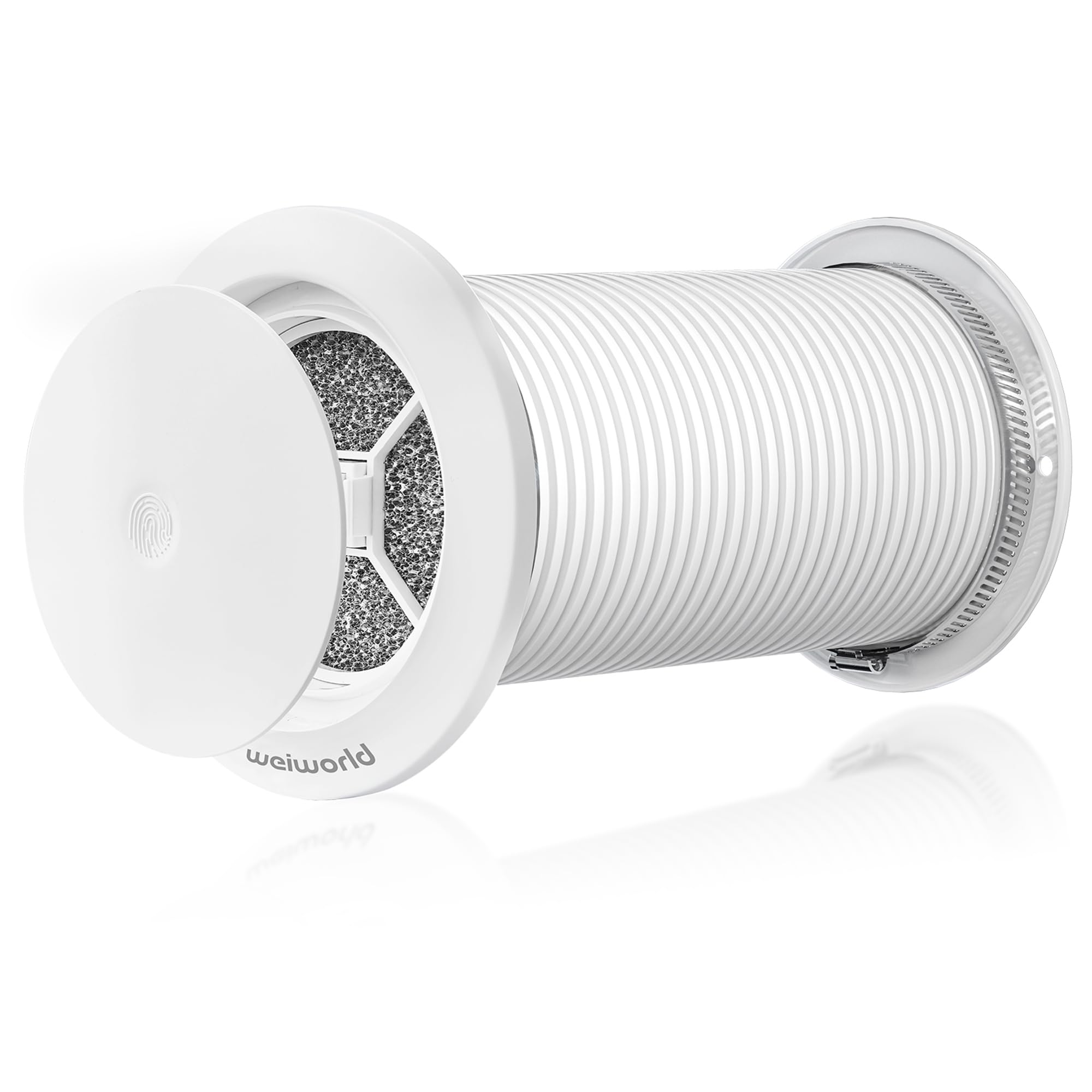 Grille d’Aération Murale Passive 100 mm avec Filtre