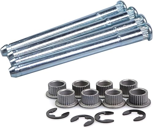 Kit de reparación de pasador de bisagra de puerta y buje compatibles con Chevy GMC C1500 C2500 K1500 K2500 K2500 K3500 Suburban Tahoe Jimmy Yukon (4