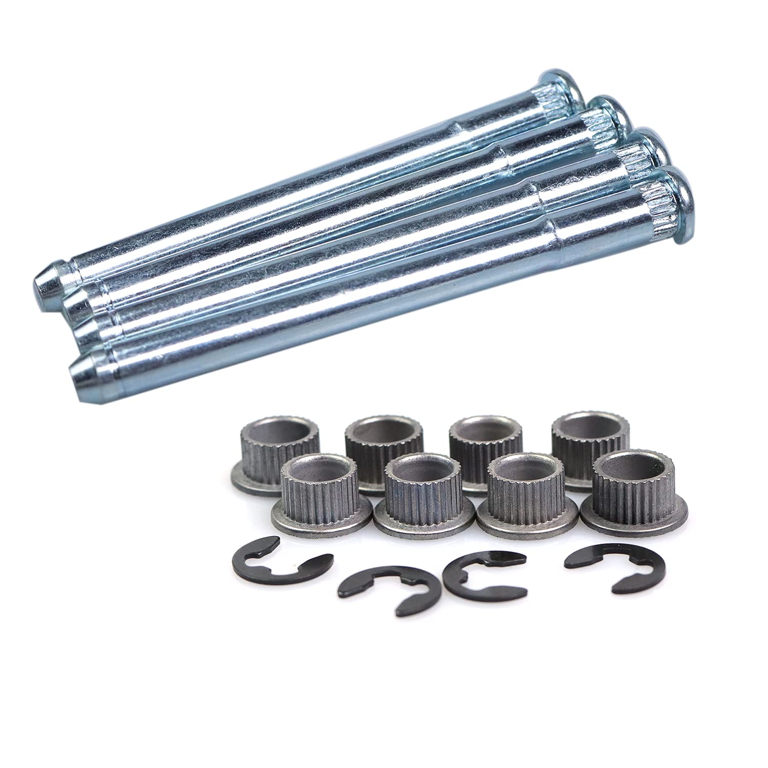 Door Hinge Pin and Bushing Repair Kits Compatible with 1988-2002 Chevy GMC C1500 C2500 K1500 K2500 K3500 Suburban Tahoe Jimmy Yukon (4 pins 2 Door) Replace 15685040 15562609