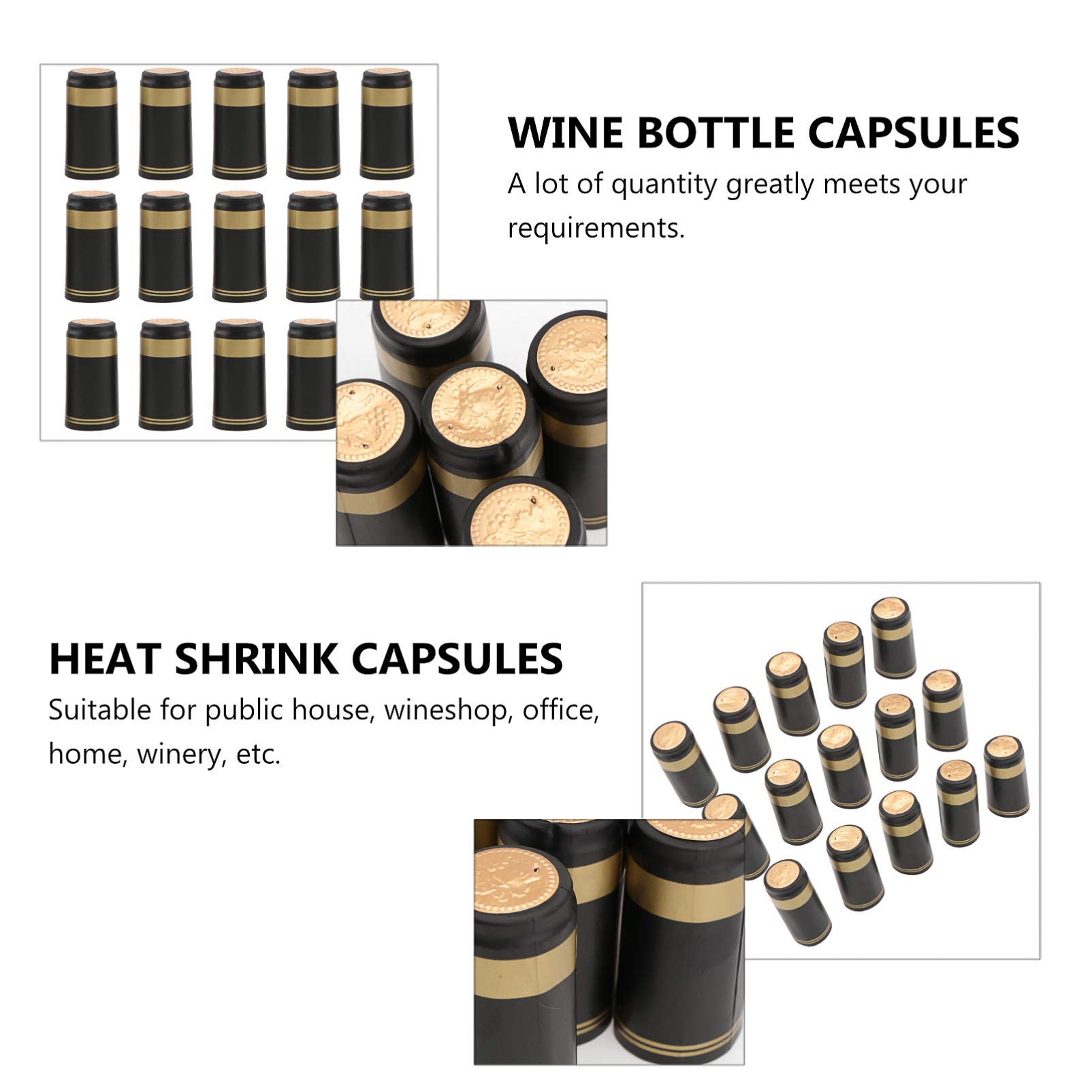 Lot De 100 Films Rétractables PVC Pour Bouteilles De Vin - Capsules Décoratives à Motif Raisin, Scellage étanche (rouge Foncé) - 14