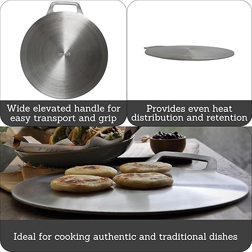 Vista 2 de IMUSA Budare/plancha de aluminio de 14 pulgadas