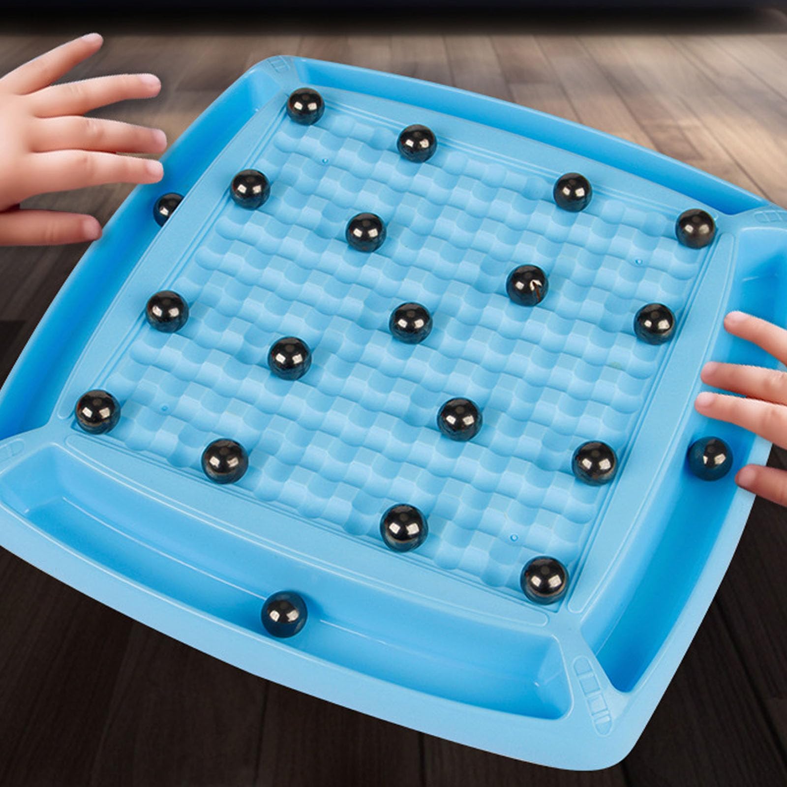 Mumoo Cat Magnetic Chess Game Set, Magnetic Attraction Game with 20 Round Magnetic Pieces, Mental Exercise Puzzle Game, Tabletop Game for Family and Friends