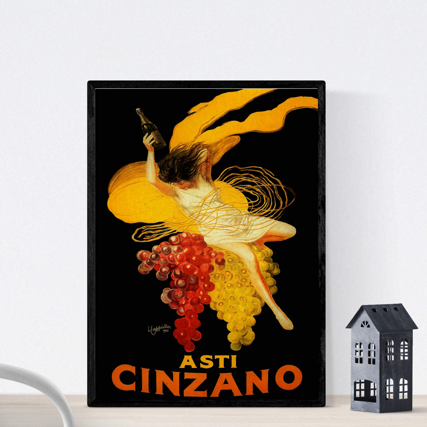 Nacnic Cinzano Vintage Italian Wine Ad 1910 Poster Size A3
