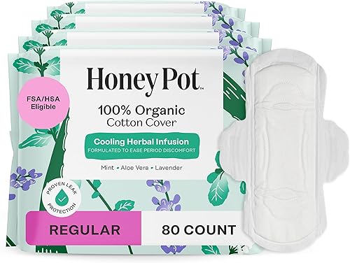 Miniatura 37 de The Honey Pot Company Everyday Panty Liners (30 unidades), despensas de algodón limpio con infusión de hierbas, cuidado femenino y menstrual