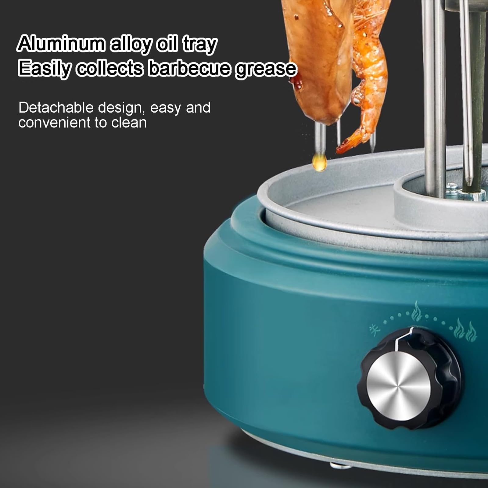 Amazon.co.jp: 1200W 電動縦型ケバブグリル 360°自動回転 無煙 室内BBQ