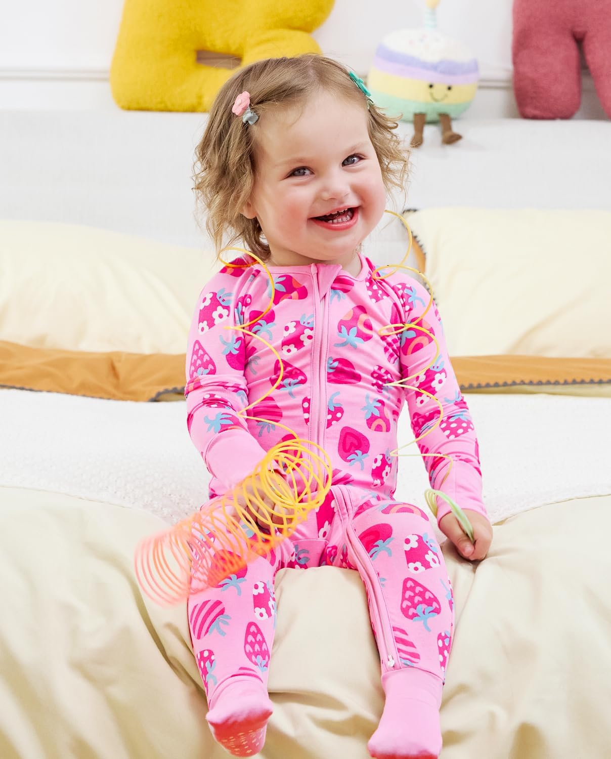 Viscose Derived from Bamboo Baby Footie Pajamas Convertible Newborn Sleeper for Baby Girl Zipper Onesie 0-24M - Image 9