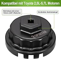 Spurtar 64 mm Olajszűrő Kulcs Toyota és Lexus Járművekhez - Fém Olajszűrő Leszedő Szerszám RAV4, Camry, Highlander Modellekhez 2.5-5.7L Moto 3
