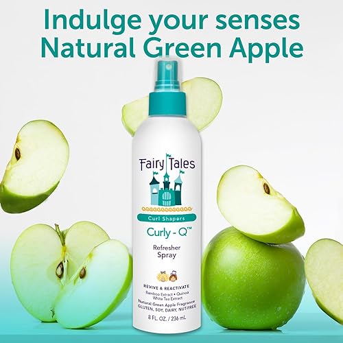 Miniatura 4 de Fairy Tales Curly-Q Curl Refresher para niños, espray ligero para definir rizos, añadir rebote y reducir el encrespamiento, 8 onzas