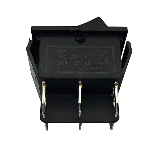 Miniatura 5 de FLHFULIHUA Interruptor de palanca de baja velocidad de alta velocidad de 6 V 12 V para niños, color negro, operación manual