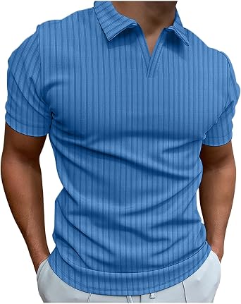 KOG Polo Shirt Men's Golf Polo Shirt Short Sleeve Clothing Plain Streetwear Loose Fit Cotton T-Shirts Shirt Casual Top Teenager Shirt Collar Summer Work Shirt Plain Retro Casual Shirt Shirts