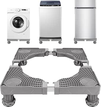 TEMPO DI SALDI Houder voor wasmachine en koelkast met verstelbare wielen, compact en duurzaam