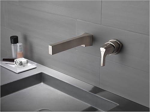 Miniatura 9 de DELTA FAUCET T574LF-BLWL - Grifo de baño de una sola manija para montaje en pared, color negro mate