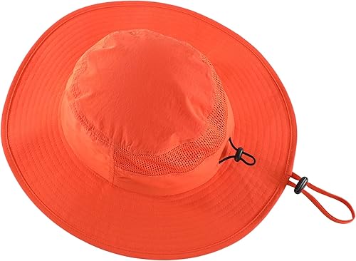Miniatura 4 de Home Prefer UPF50+ Sombrero de sol para hombre, sombrero de pesca de ala ancha, protección UV, sombrero de malla transpirable, sombrero de safari de