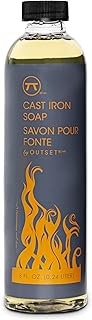Outset Cast Iron Soap, 100% Natural Cast Iron Cleaner and Rust Remover, 8 Ounces