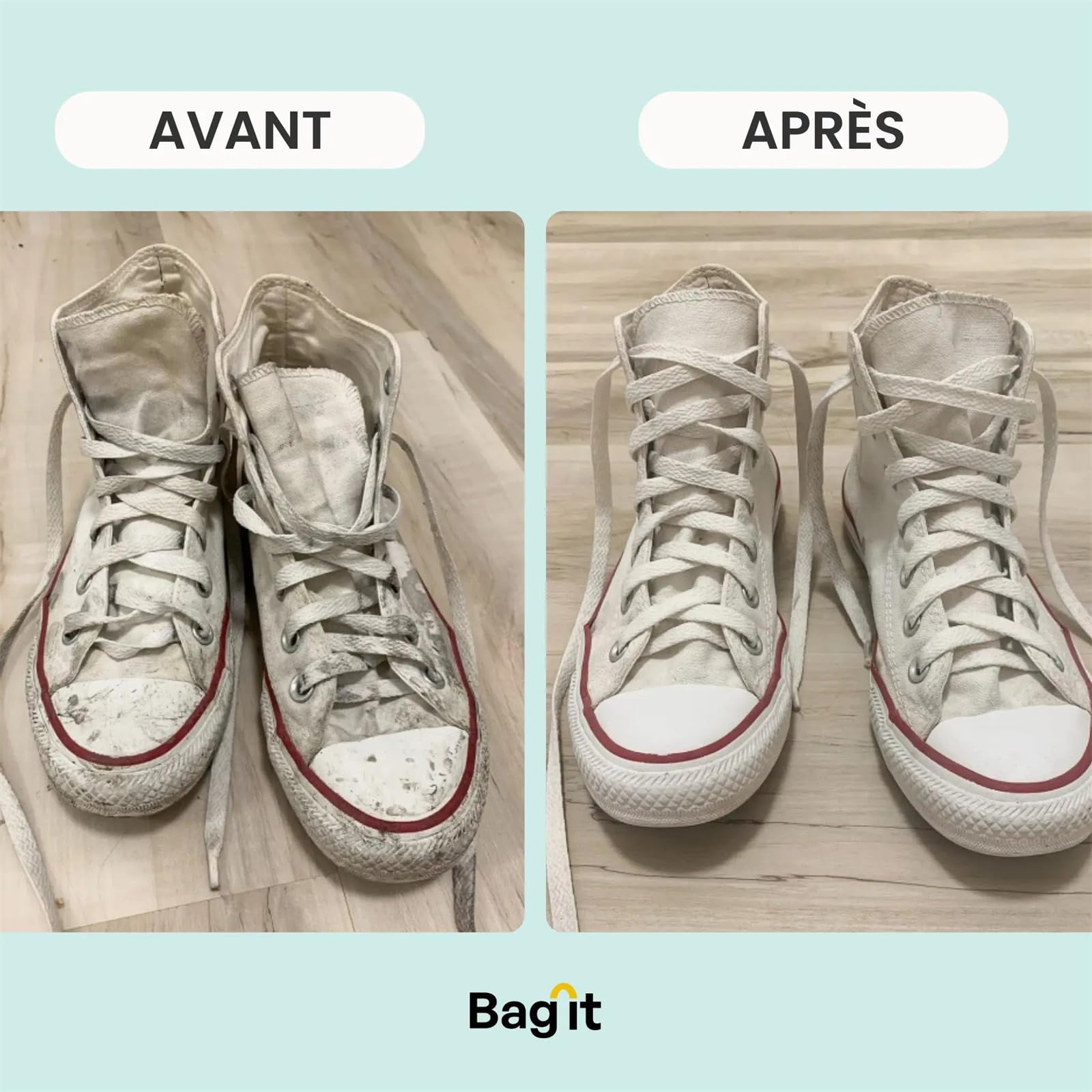 BagIt - Sac de Lavage pour Chaussures 360° avec Fermeture Éclair, Sac pour Machine à Laver, Protection Contre Les Dommages