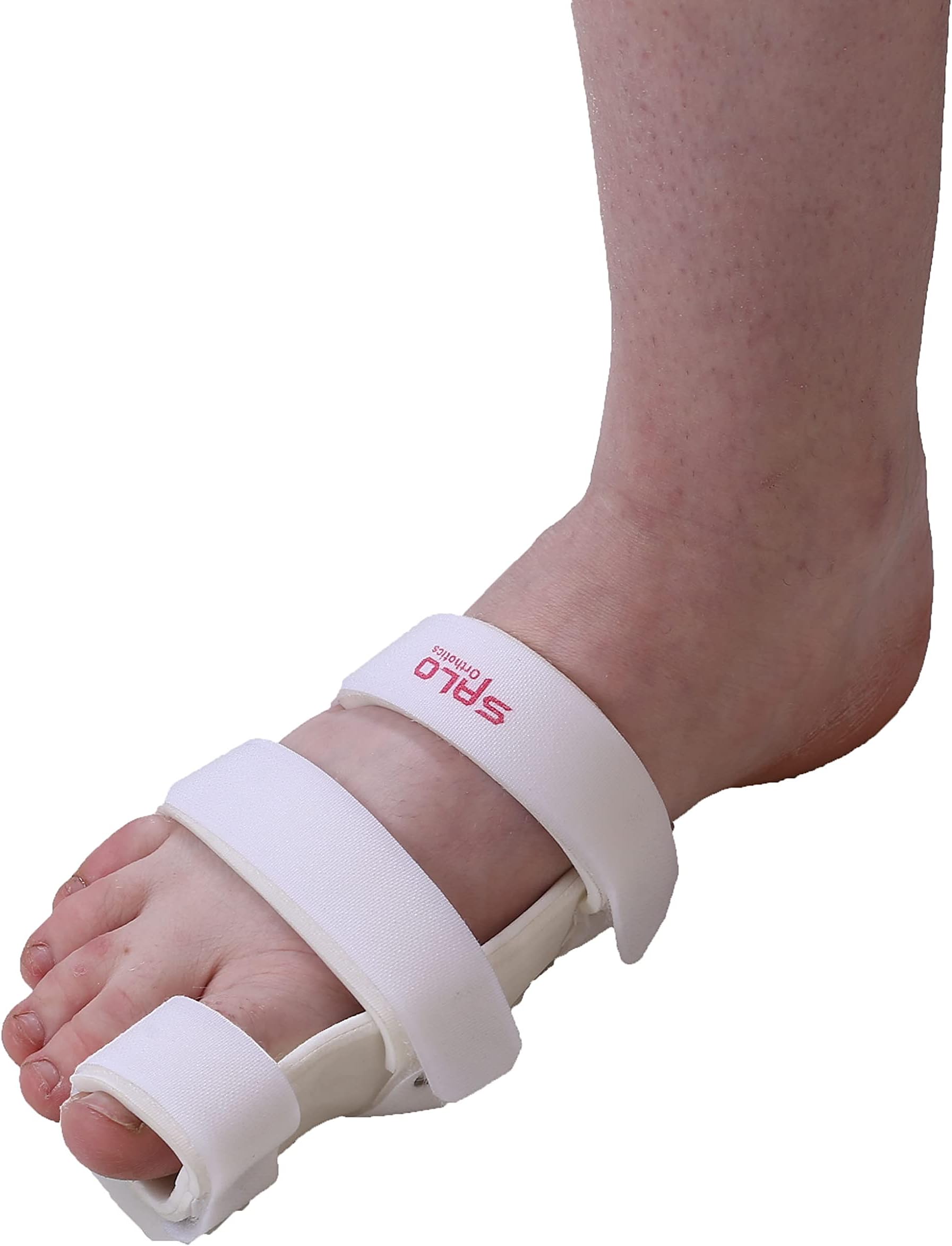 SALO Orthotics Bunion Corrector Toe Separators- Hallux Varus Soft leg Splint, Soft Hallux Varus Protectors, Bunion Support, Splint for Overlapping Toes Straightener (Right)