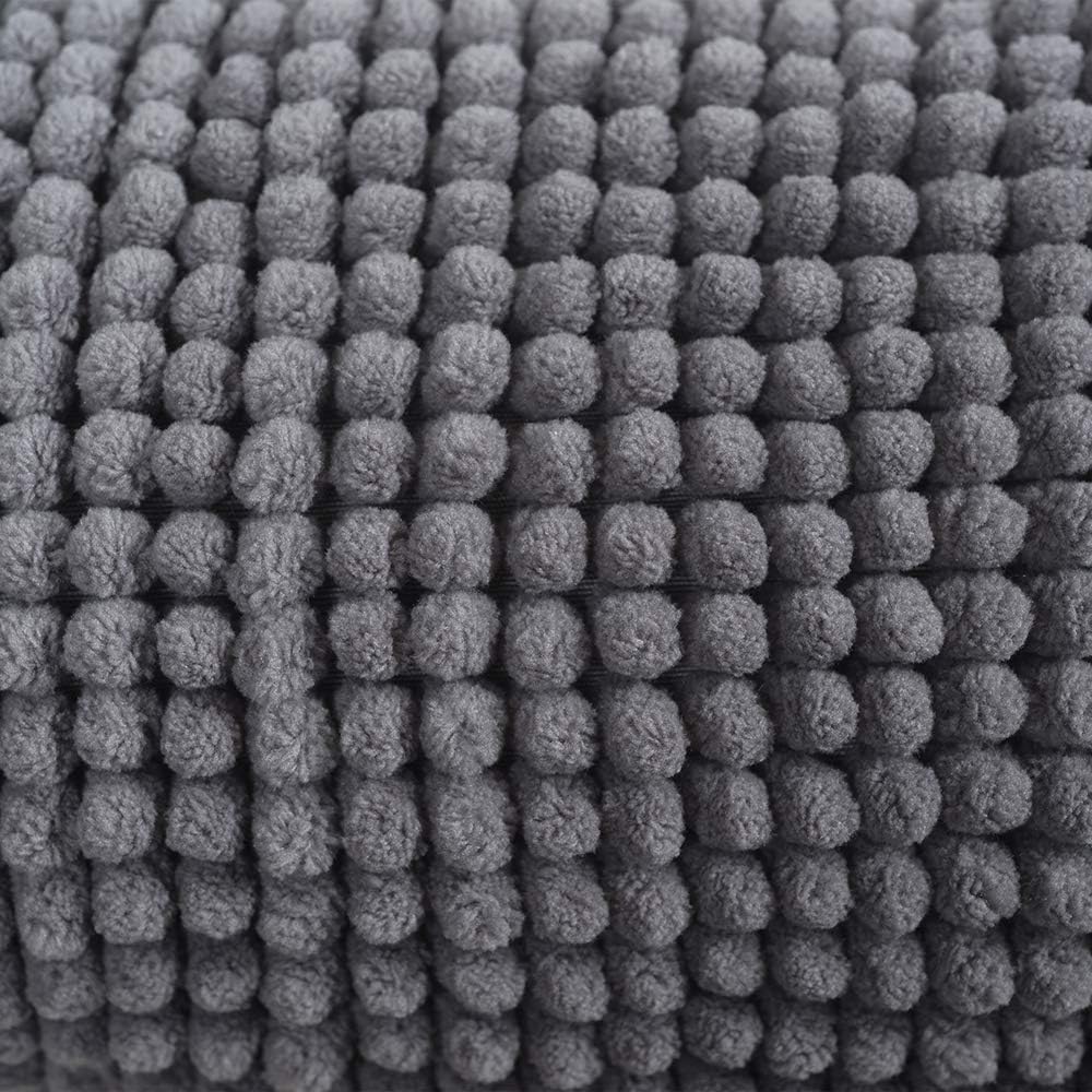Generico Tappeto da Bagno in Microfibra di Ciniglia Antiscivolo con Fondo Gommato – Ultra Assorbente, Frange Morbide, Lavabile in Lavatrice – Comfort e Sicurezza per il Tuo Bagno (Stone, 70x140)