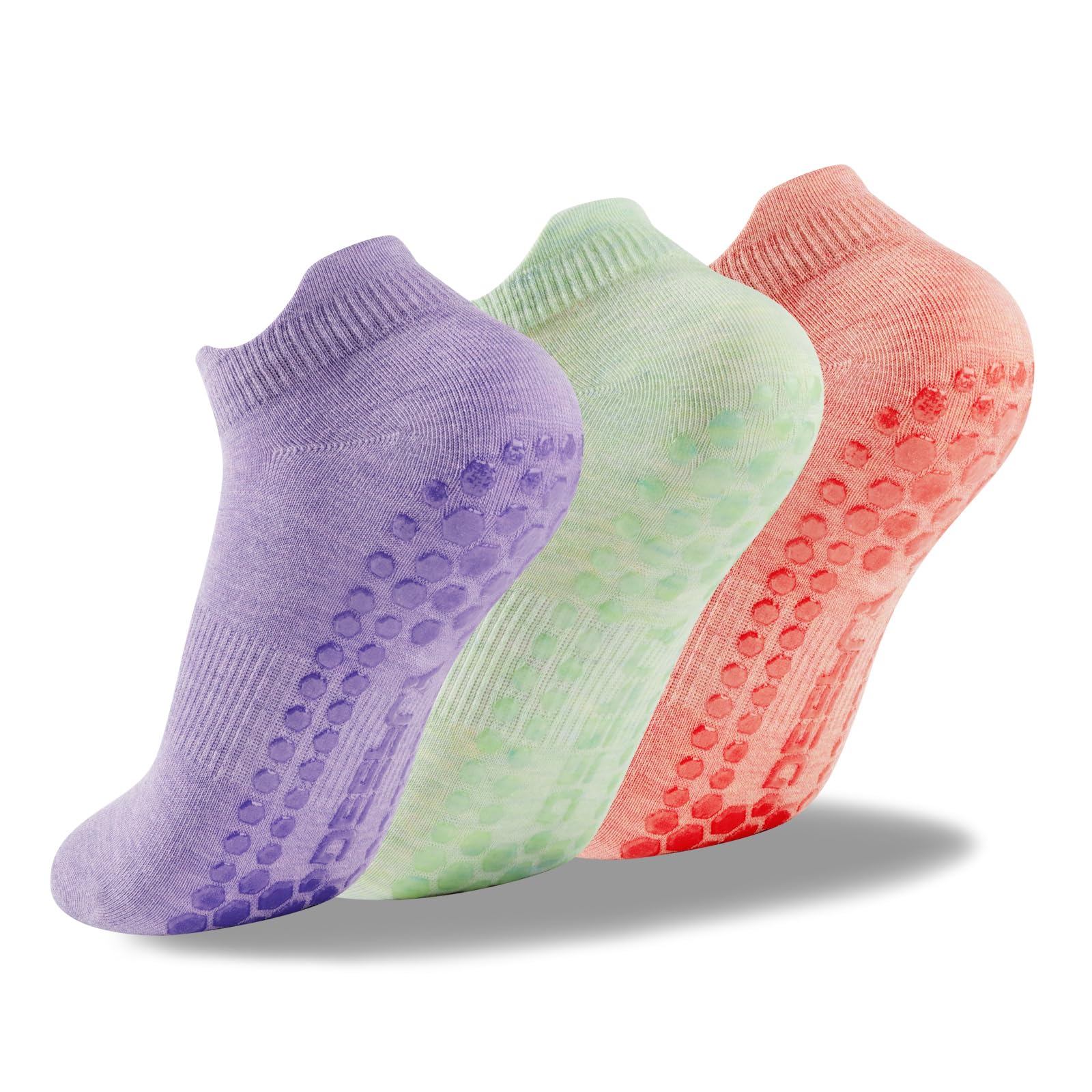 deefly Women Yoga Socks,Non Slip Grip Pilates Socks Unthickened