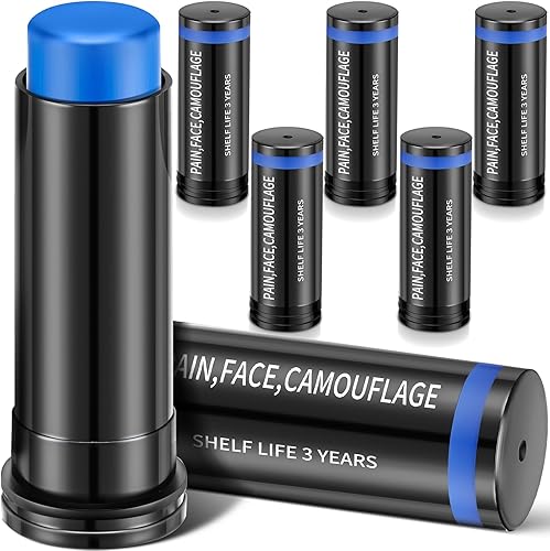 Vista 15 de Sweetude 6 piezas de pintura facial para ojos, palo negro antirreflejos, ojos deportivos para béisbol, sóftbol, fútbol, lacrosse, pintura facial