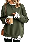 Crewneck Sweatshirts Women Polka Dot Print Y2K – product photo 5 of 7