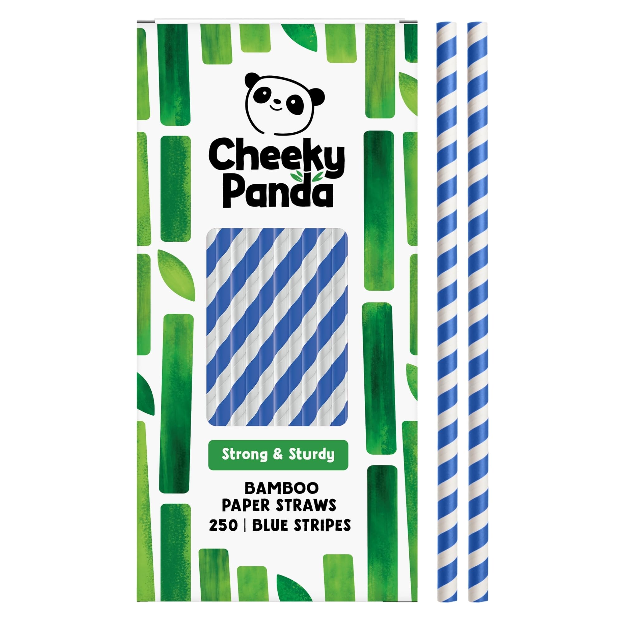 The Cheeky Panda Bamboo Paper Straws | 250 Black Coloured Paper Drinking Straws — view 14