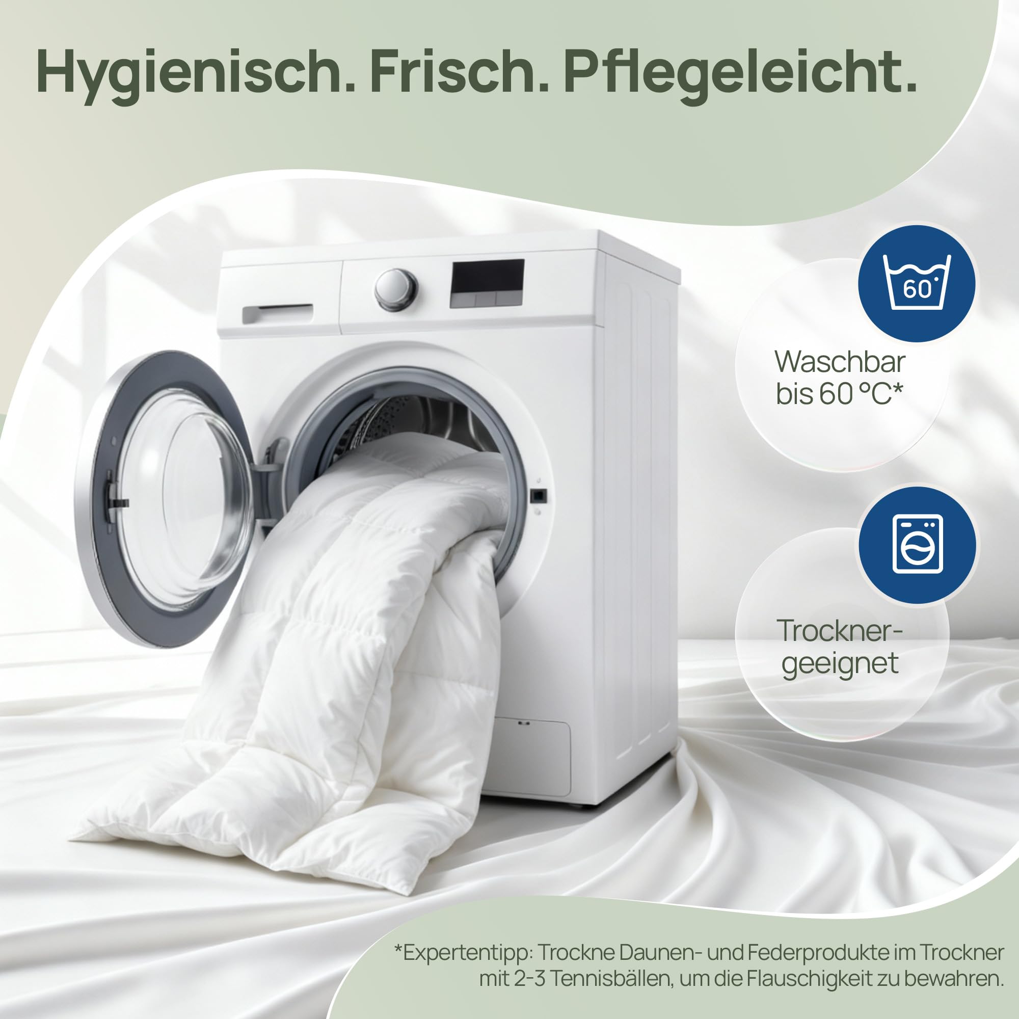 LILENO HOME Premium Winter Feder- und Daunendecke 135x200 - Flüsterleise, Wolkenweiche & Dicke Feder Daunendecke extra warm - Made in Germany, Oeko-Tex & 60°C Waschbar