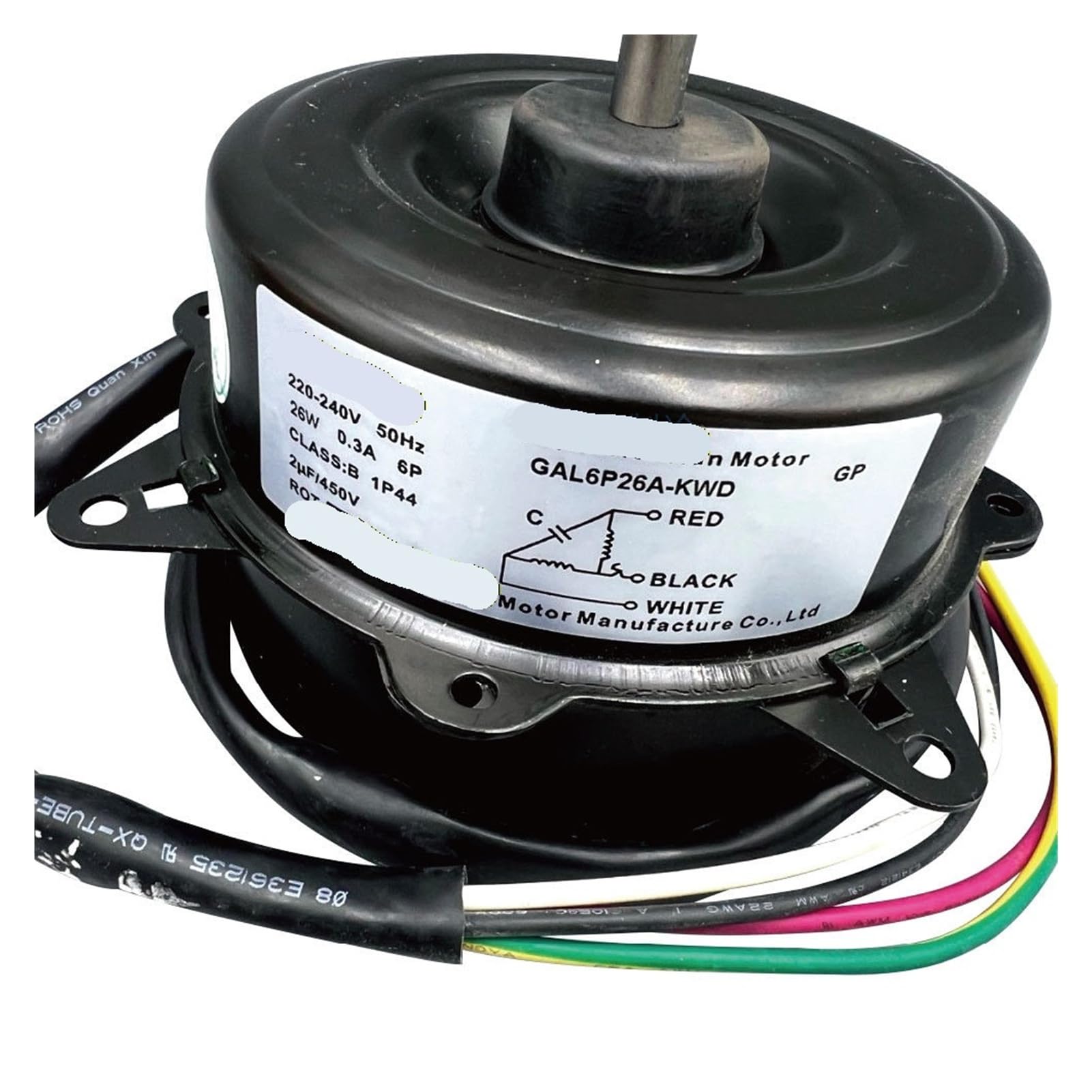 Moteur de ventilateur extérieur for climatiseur Galanz, GAL030H60920-K01, 30W, 220-240V, 6 pôles, remplacement à Rotation inversée, 1 pièce
