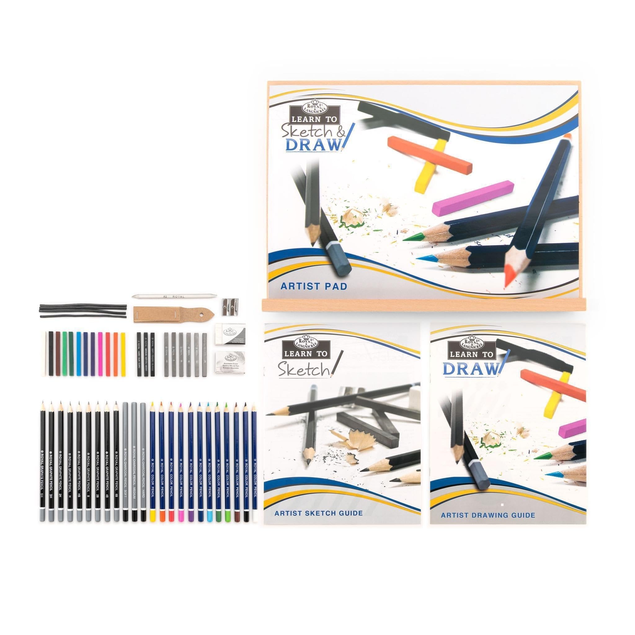 Royal Brush Apprenez à Art Sets-Sketch & Draw 58pièce