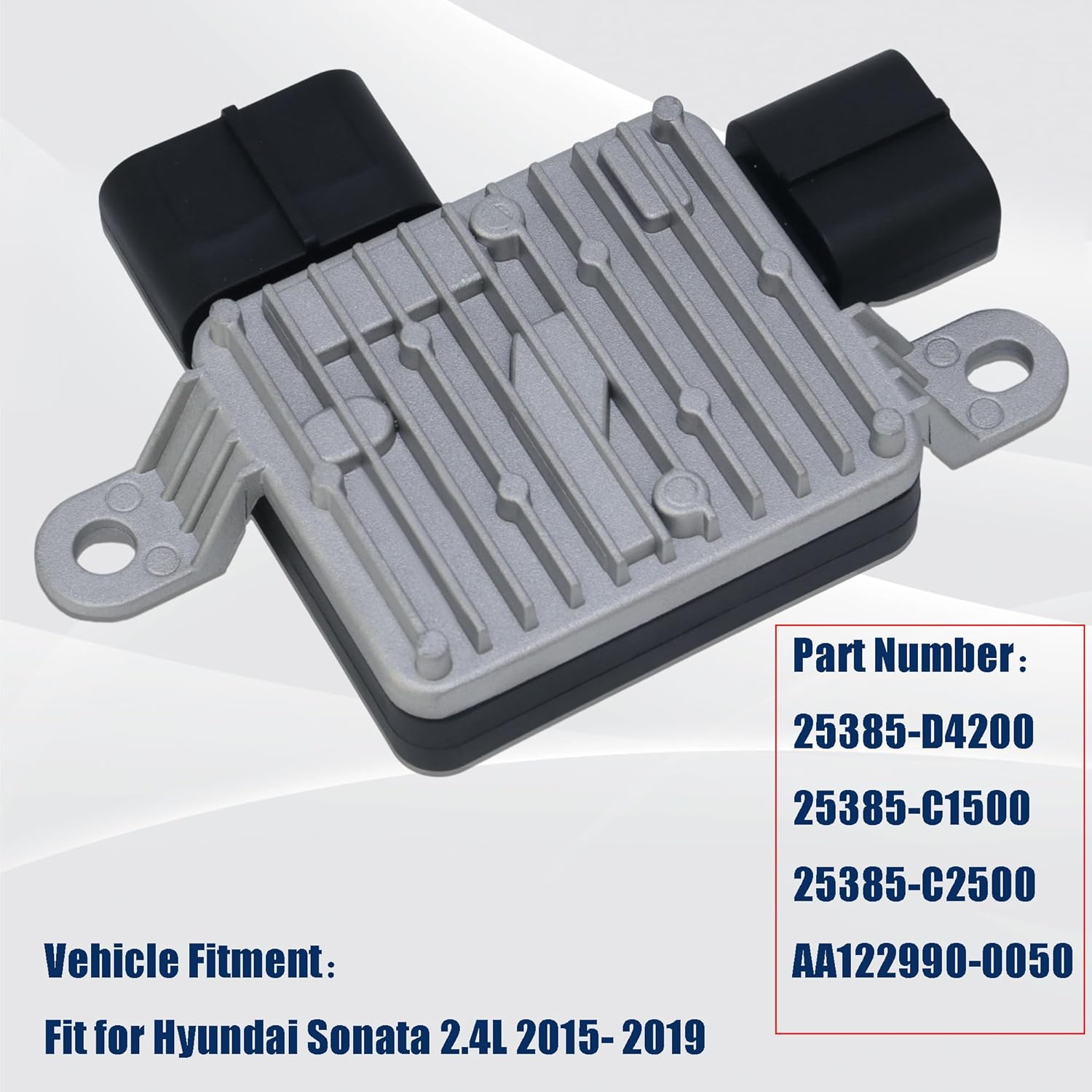 AITKEN Radiator Cooling Fan Control Module Compatible with Hyundai Sonata 2015-2019 Ref# 25385C2500 25385D4200.25385-C2500.122990-0050