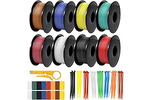 Silicone Insulated 18-Gauge Stranded Wire Assortment 400 FT