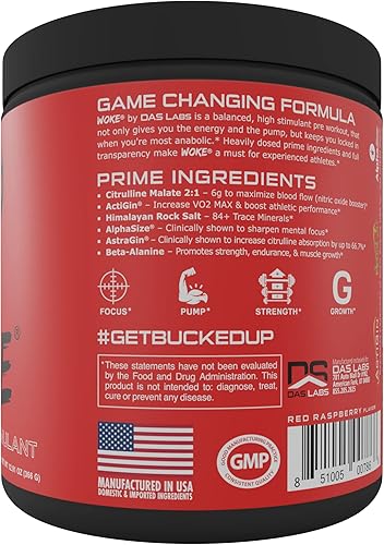 Miniatura 24 de Woke-Parent - Suplemento dietario pre-entrenamiento para deportistas, altamente estimulante Azul Raz,Uva,Rojo Raz,Rocket Pop,Fresa