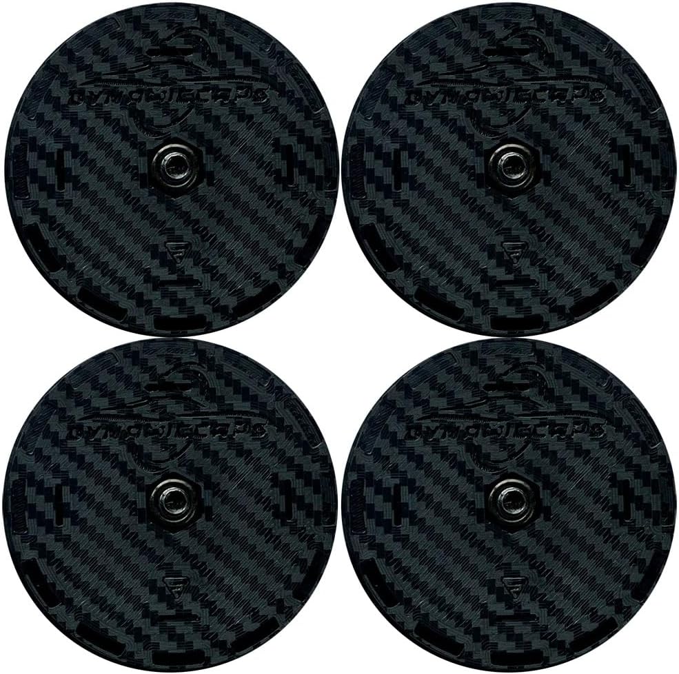 SR1 USA C8 Corvette Floating Center Caps - Self Leveling Spinning Hub Cap - DynamicCaps Show Edition - Set of 4 for 2020-2026 Chevrolet Corvettes - Wheel Accessories for C8, Z51, Z06 (C8 DynamicCaps)