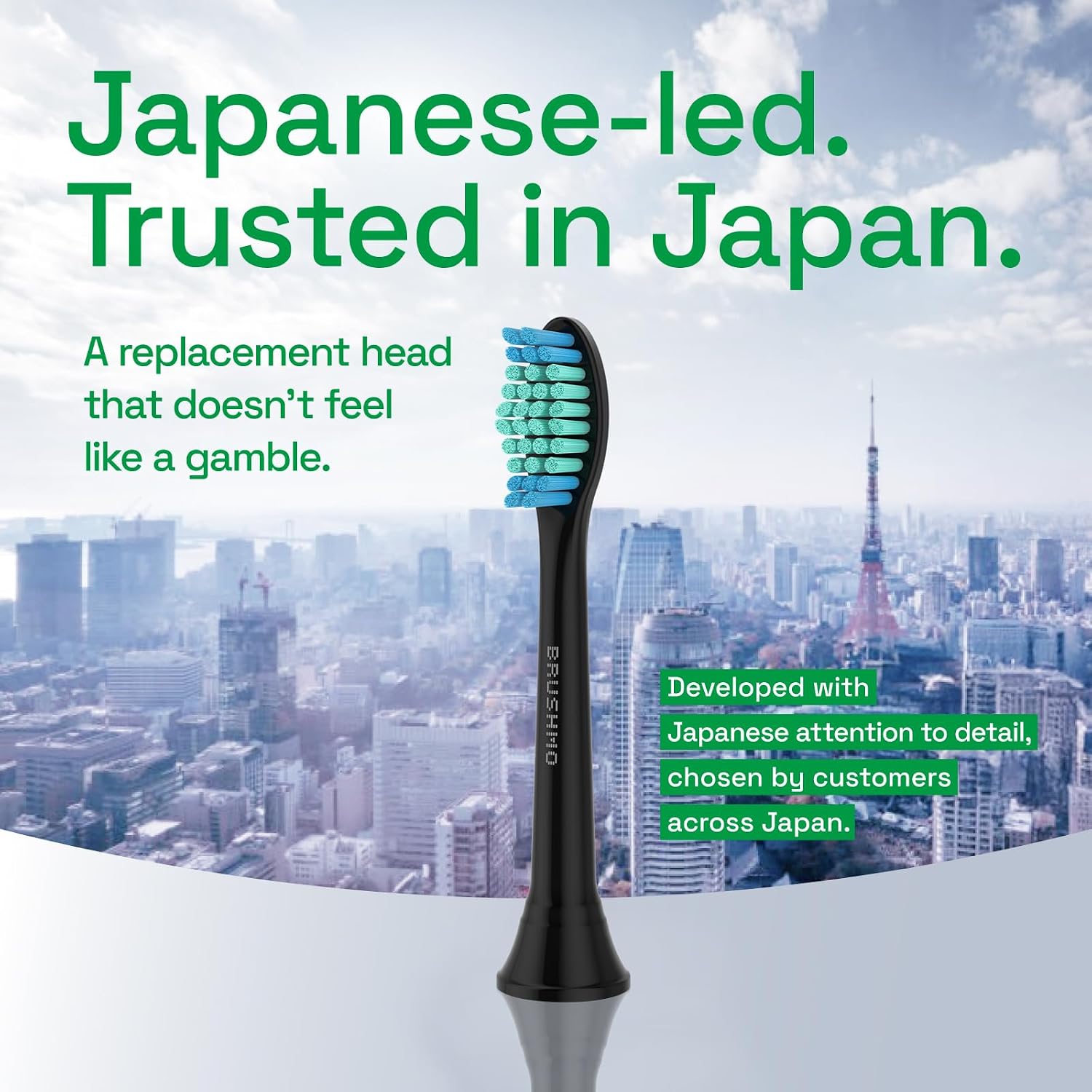 Brushmo Total Clean Replacement Toothbrush Heads, Compatible with Philips Sonicare Click-on Electric Toothbrush Handles, 8 Standard Replacement Heads, Soft Dupont Bristles, BM618, Black image 5