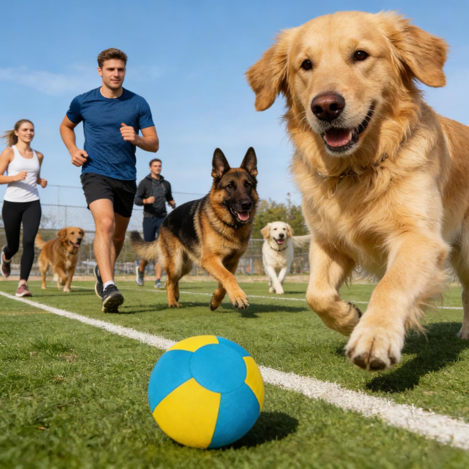 Hüteball für Hunde Interaktiver Wurfball | 20,5 x 13 x 13 cm Hundespielzeug für Pool, Garten und Freizeit – gegen Langeweile, Stress und Spannungsabbau