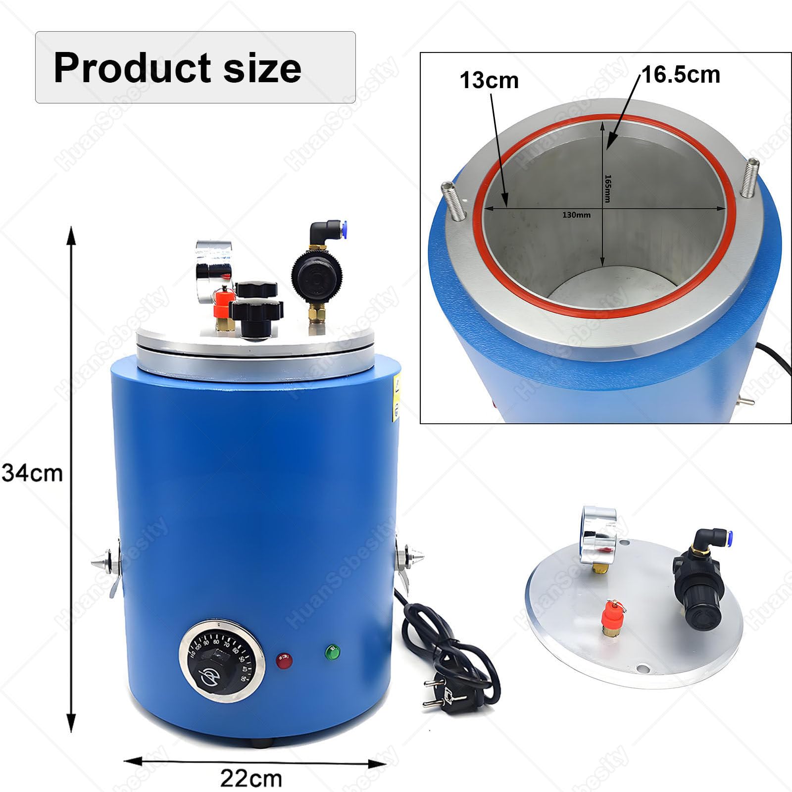 350wmacchina for Lo Stampaggio a Iniezione di Cera, Temperatura Regolabile 30℃ -110 ℃ Macchina per Colata Cera,Macchina Modelli Iniezione Cera per Gioielli