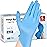 Schneider Blue Vinyl Synthetic Exam Gloves, Large, Box of 100, 4 Mil, Powder-Free, Latex-Free, Non-Sterile, Disposable Gloves